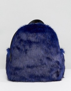 Миниатюрный рюкзак из искусственного меха Skinnydip - Синий