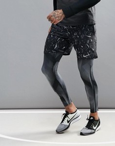 Черные шорты Nike Running Flex 7 834220-010 - Черный
