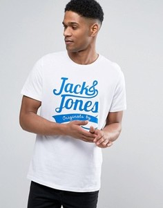 Футболка с логотипом Jack & Jones - Белый