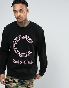 Свитшот с крупным логотипом Carhartt WIP Radio Club - Черный