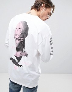 Лонгслив с принтом на спине Carhartt WIP - Белый