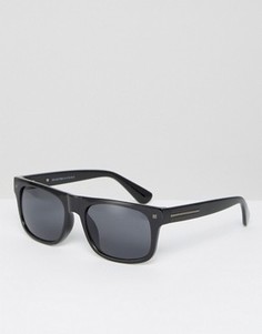 Квадратные солнцезащитные очки Selected Homme - Черный