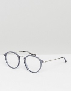 Круглые очки в серой оправе Ray-Ban 0RX2447V - Серый