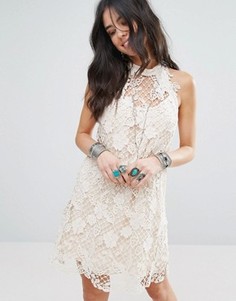 Кружевное платье для вечеринок Free People - Белый