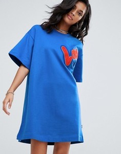 Платье-футболка Love Moschino - Синий