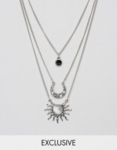 Ярусное ожерелье Reclaimed Vintage Inspired - Серебряный