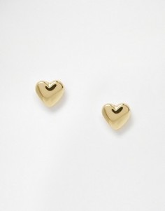 Миниатюрные серьги-гвоздики в форме сердец Ted Baker Harly - Золотой