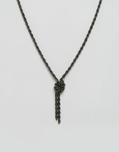 Ожерелье с узелком ASOS - Черный