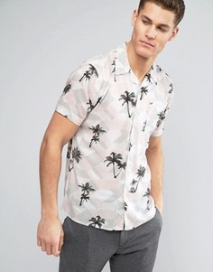 Рубашка с пальмами D-Struct - Белый