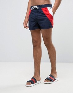 Темно-синие шорты для плавания в стиле ретро Tommy Hilfiger THD - Темно-синий