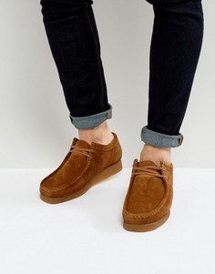 Замшевые ботинки Clarks Orginal Wallabee - Коричневый