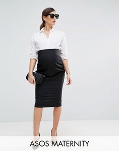 Юбка-карандаш в строгом стиле ASOS Maternity - Черный