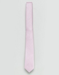 Узкий фактурный галстук лилового цвета ASOS - Фиолетовый