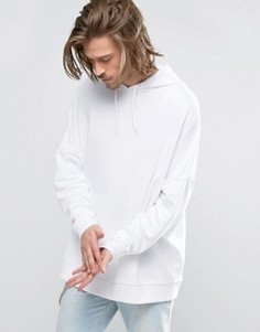 Oversize-худи белого цвета ASOS - Белый