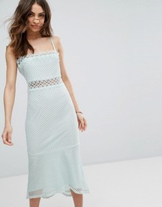 Кружевное платье миди Vero Moda - Синий