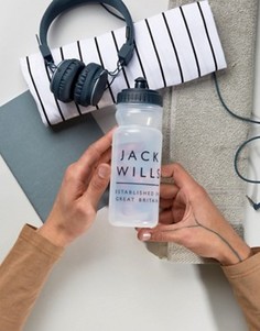 Прозрачная пластиковая бутылка для воды с логотипом Jack Wills - Бесцветный