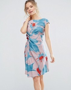 Цельнокройное платье с ярким цветочным принтом Closet London - Мульти