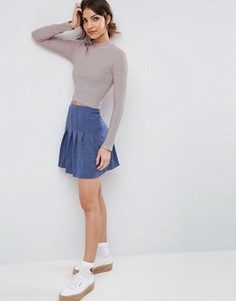 Теннисная юбка мини ASOS - Синий