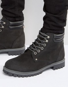 Утепленные ботинки из нубука Jack & Jones Stoke - Черный