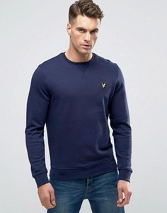 Темно-синий свитшот с круглым вырезом и логотипом в виде орла Lyle & Scott - Темно-синий