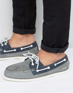 Замшевые мокасины Sperry Topsider - Серый