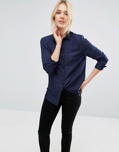 Рубашка с двумя карманами Neon Rose - Темно-синий