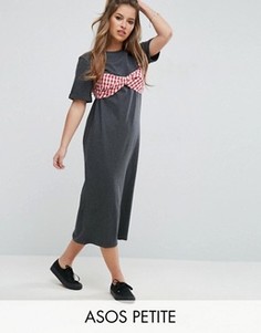 Платье-футболка макси ASOS PETITE - Серый