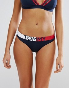 Стринги с крупным логотипом Tommy Hilfiger - Синий