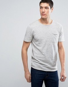 Трикотажная футболка с короткими рукавами Selected Homme - Серый
