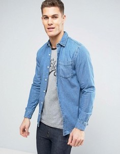 Джинсовая рубашка Jack & Jones - Темно-синий