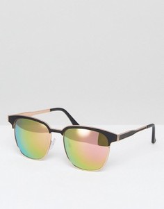 Квадратные солнцезащитные очки с зеркальными стеклами Vero Moda - Мульти