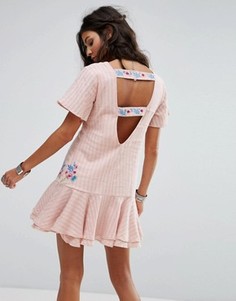 Платье с рюшами RahiCali Tropics - Розовый