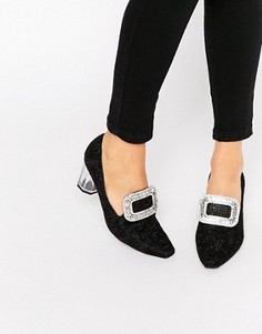 Туфли на прозрачном каблуке Jeffrey Campbell - Черный