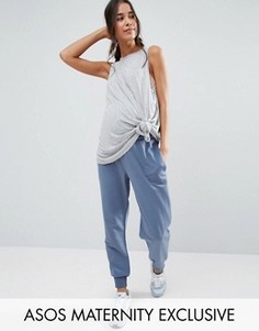 Джоггеры для беременных ASOS Maternity - Синий
