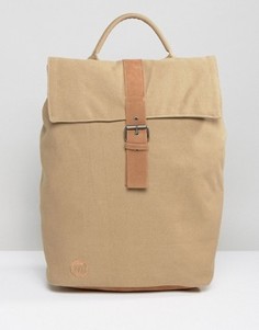Парусиновый рюкзак песочного цвета с клапаном Mi-Pac Day Pack - Бежевый