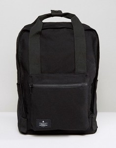 Черный парусиновый рюкзак с нашивкой ASOS - Черный