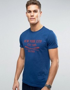Футболка классического кроя с логотипом Tommy Hilfiger Harry - Темно-синий