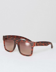 Солнцезащитные очки в стиле oversize с прямым верхом и градиентными стеклами South Beach - Коричневый