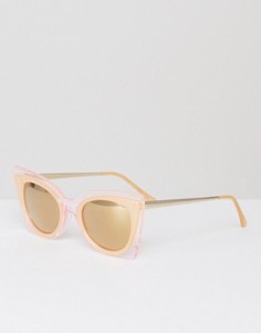 Большие солнцезащитные очки кошачий глаз South Beach - Розовый
