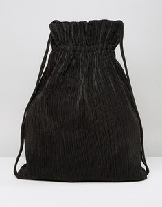 Черный рюкзак на шнурке Weekday - Черный