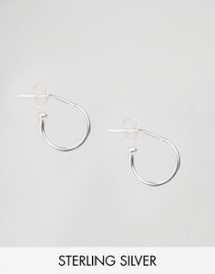 Незамкнутые серебряные серьги‑кольца Fashionology - Серебряный