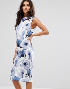 Платье миди с цветочным принтом Unique 21 - Темно-синий