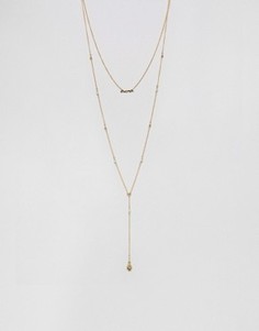Ожерелье в несколько рядов с подвеской DreamerOrelia - Золотой