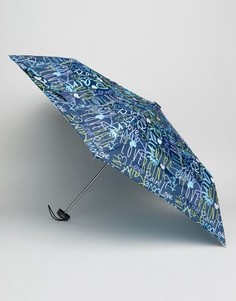 Темно-синий зонт с принтом граффити Totes - Синий