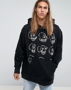 Худи с принтом черепов Cheap Monday - Черный