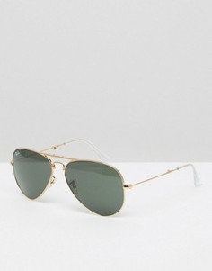 Солнцезащитные очки-авиаторы Ray-Ban 0RB3479 - Золотой