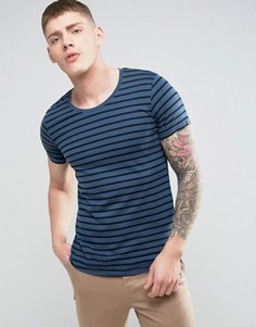 Футболка в полоску Jack & Jones - Темно-синий