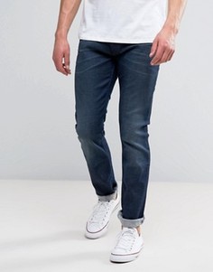 Узкие выбеленные эластичные джинсы Wrangler - Темно-синий