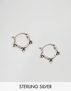 10-миллиметровые серебряные серьги‑кольца ASOS - Серебряный