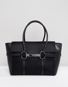 Черная сумка-тоут с металлической планкой Fiorelli Barbican - Черный